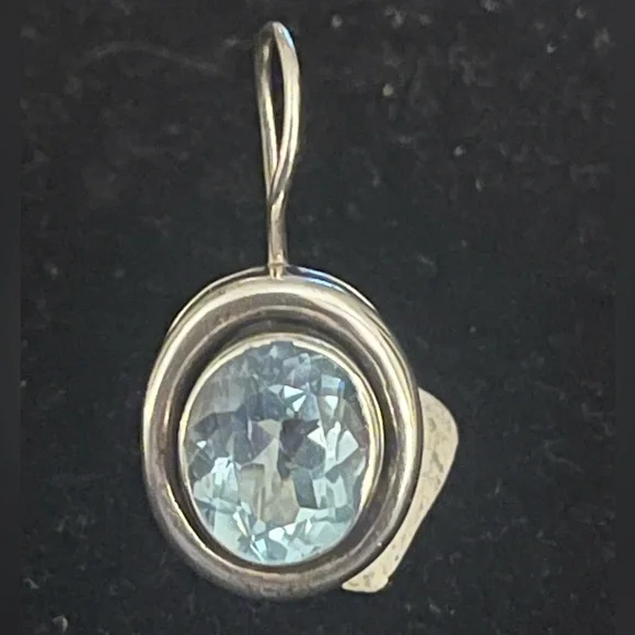 SINGLE EARRING ONLY: Silpada Blue Topaz
Earring. - Picture 2 of 5